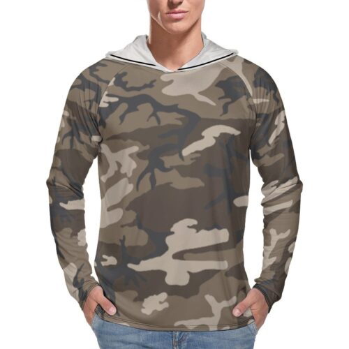 Afghan NDS ERDL Sun Protection Hooded Rashguard T-Shirt