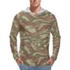 French Lizard A1 Camouflage Sun Protection Hooded Rashguard T-Shirt