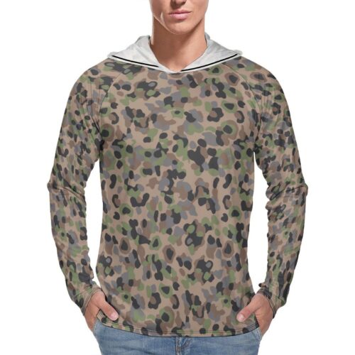 Austrian-K4-Kampfanzug-59 Sun Protection Hooded Rashguard T-Shirt