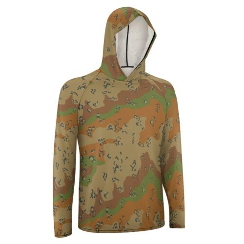 Alternative view of Chocolate Chip DPCU  Sun Protection Hooded Rashguard T-Shirt