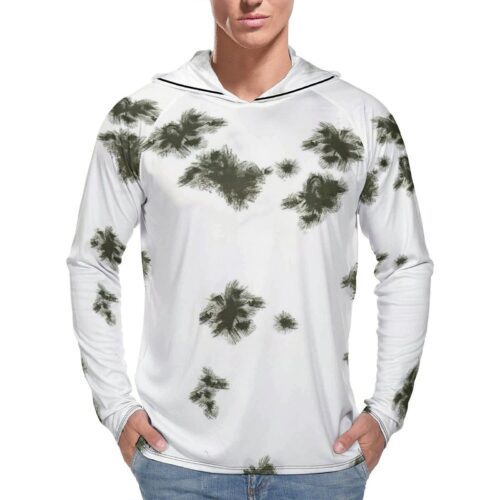 German Schneetarn Sparse Camouflage Sun Protection Hooded Rashguard T-Shirt