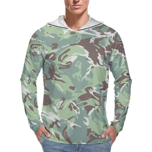 Bulgarian Rain DPM Sun Protection Hooded Rashguard T-Shirt