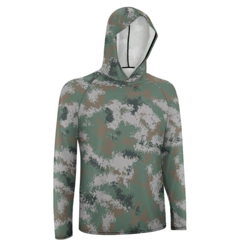 Alternative view of China PLA type 07 Hunter Digital  Sun Protection Hooded Rashguard T-Shirt