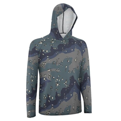 Alternative view of Chocolate Chip FEDRA Night  Sun Protection Hooded Rashguard T-Shirt