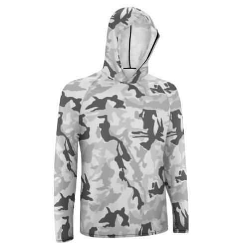 Alternative view of Japan Fictional Type 1 Fang Camouflage   Sun Protection Hooded Rashguard T-Shirt