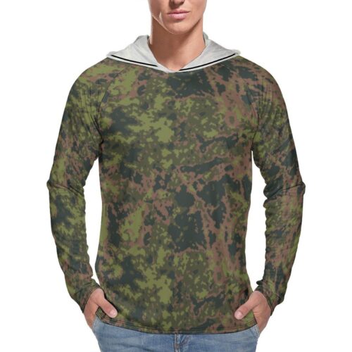 Finnish K04 Relish Camouflage  Sun Protection Hooded Rashguard T-Shirt
