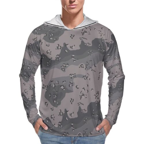 Chocolate Chip RAAF MMPU  Sun Protection Hooded Rashguard T-Shirt