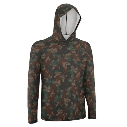 Alternative view of Hungary Fenox bišćanka Camouflage Sun Protection Hooded Rashguard T-Shirt