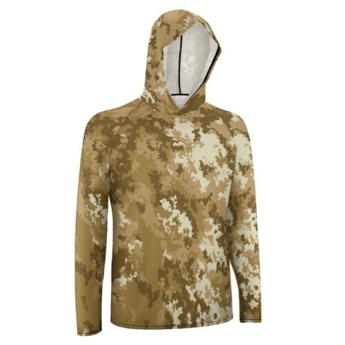 Alternative view of Italy imetico Vegetata Deserto COMSUBIN v1 Camouflage Sun Protection Hooded Rashguard T-Shirt