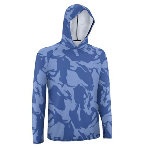 Alternative view of Kuwait Police Academy DPM Camouflage Sun Protection Hooded Rashguard T-Shirt