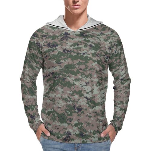 Canadian CADPAT Intermediate  Sun Protection Hooded Rashguard T-Shirt