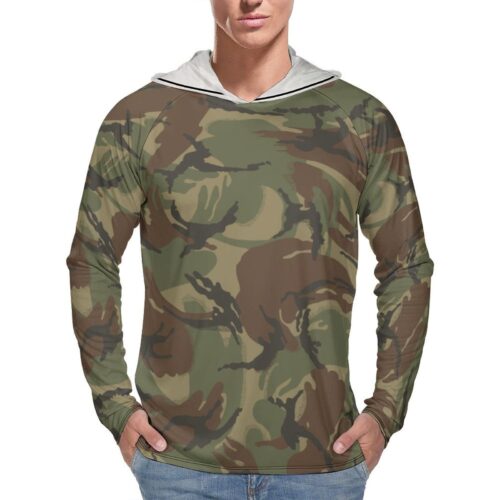 Canadian Paratrooper DPM  Sun Protection Hooded Rashguard T-Shirt