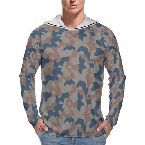 Bulgarian 1951 Splinter Sun Protection Hooded Rashguard T-Shirt