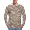 French Lizard D tropical Camouflage Sun Protection Hooded Rashguard T-Shirt