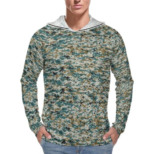 Iran 65th Airborne Brigade NOHED  Sun Protection Hooded Rashguard T-Shirt