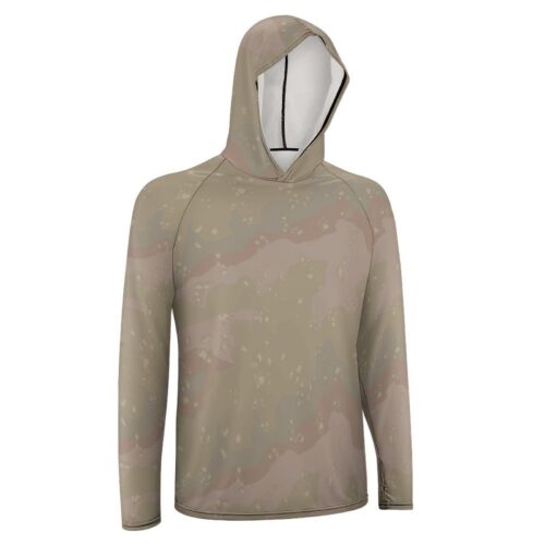 Alternative view of Chocolate Chip US Experimental Desert  Sun Protection Hooded Rashguard T-Shirt