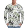 German Snow Flecktarn Schneetarn Camouflage Sun Protection Hooded Rashguard T-Shirt