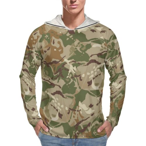 Hungary 2015M Huncam Camouflage Netherlands Sun Protection Hooded Rashguard T-Shirt