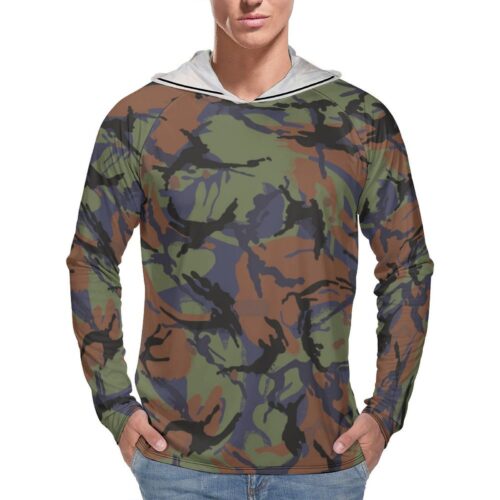 Kenya Air Force DPM Camouflage Sun Protection Hooded Rashguard T-Shirt