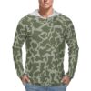 Iranian Iran-Iraq War Panther v1 Camouflage Sun Protection Hooded Rashguard T-Shirt