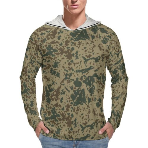 Finnish K04 Desert Camouflage  Sun Protection Hooded Rashguard T-Shirt