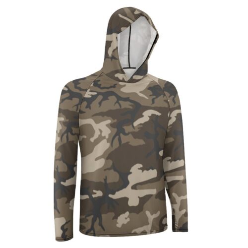 Alternative view of Afghan NDS ERDL Sun Protection Hooded Rashguard T-Shirt