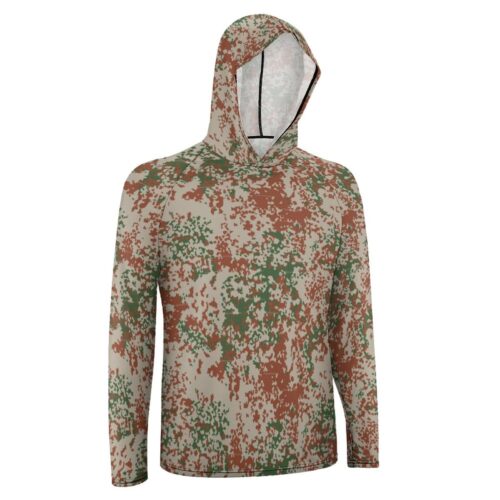 Alternative view of Danish M99 Desert v2 Camouflage   Sun Protection Hooded Rashguard T-Shirt
