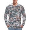 Iran IRGC Basij forces Pixelated v2 Camouflage Sun Protection Hooded Rashguard T-Shirt