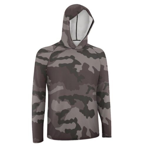 Alternative view of French GIPN Urban v1 Camouflage Sun Protection Hooded Rashguard T-Shirt