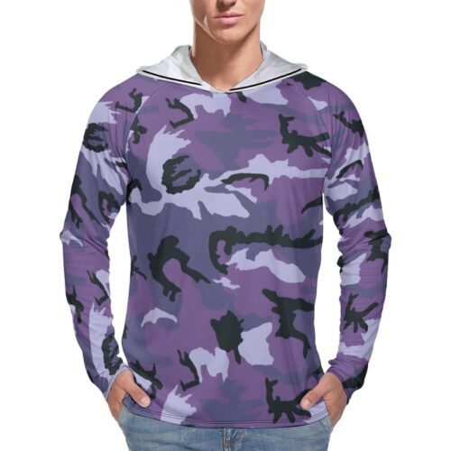 Chilean Air Force ERDL  Sun Protection Hooded Rashguard T-Shirt