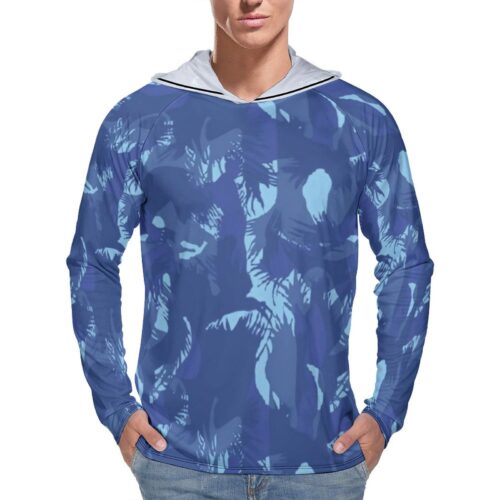 India Rapid Action Force Fern DPM Camouflage Sun Protection Hooded Rashguard T-Shirt