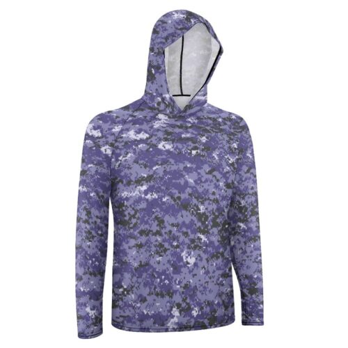 Alternative view of Japan JMSDF pixelated v1 Camouflage Sun Protection Hooded Rashguard T-Shirt