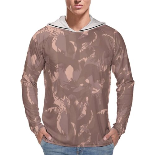 India Border Security Force Fern DPM Sun Protection Hooded Rashguard T-Shirt