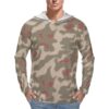 German WWII Sumpfmuster 44 Camouflage Sun Protection Hooded Rashguard T-Shirt