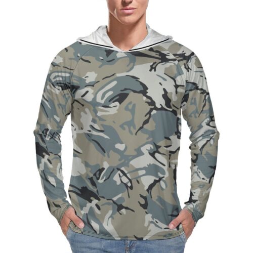 Bulgarian Air Force DPM Sun Protection Hooded Rashguard T-Shirt