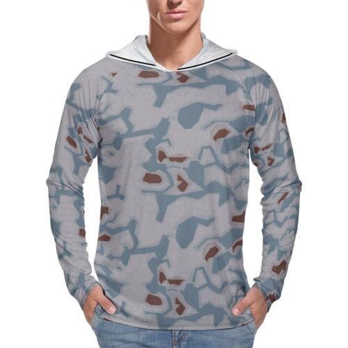 Czech Bahňák v2 Camouflage  Sun Protection Hooded Rashguard T-Shirt