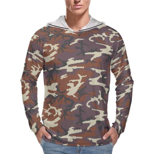 Ecuador GEA Camouflage  Sun Protection Hooded Rashguard T-Shirt