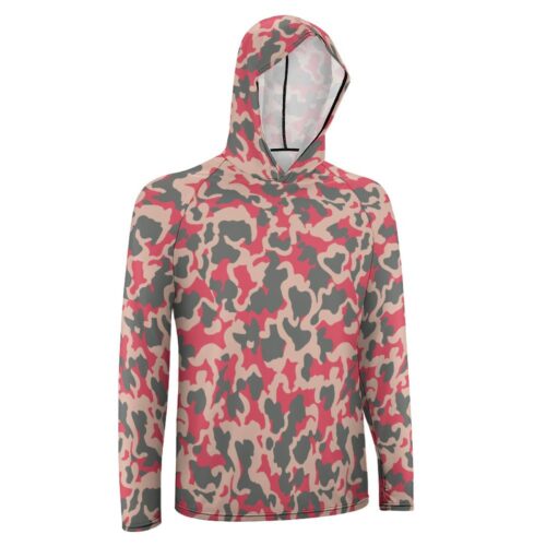 Alternative view of Iranian Iran-Iraq War Panther v8 Camouflage Sun Protection Hooded Rashguard T-Shirt