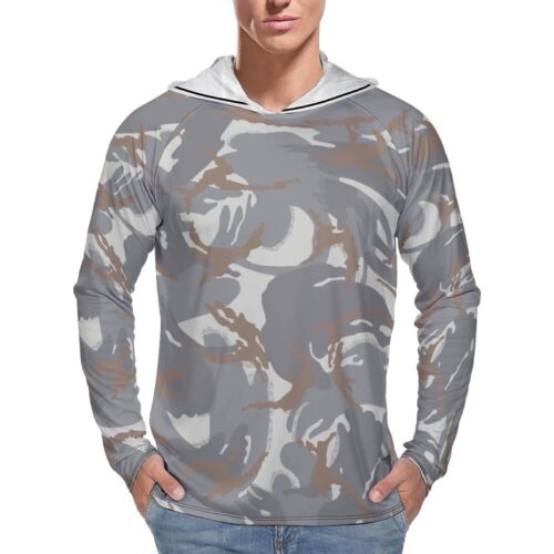 Lebanon Al Darak DPM v4 Camouflage Sun Protection Hooded Rashguard T-Shirt