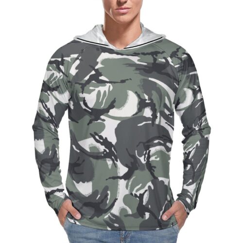 Lebanon Fire Brigade DPM v1 Camouflage Sun Protection Hooded Rashguard T-Shirt