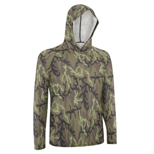 Alternative view of Czech Vz 85 Camouflage  Sun Protection Hooded Rashguard T-Shirt