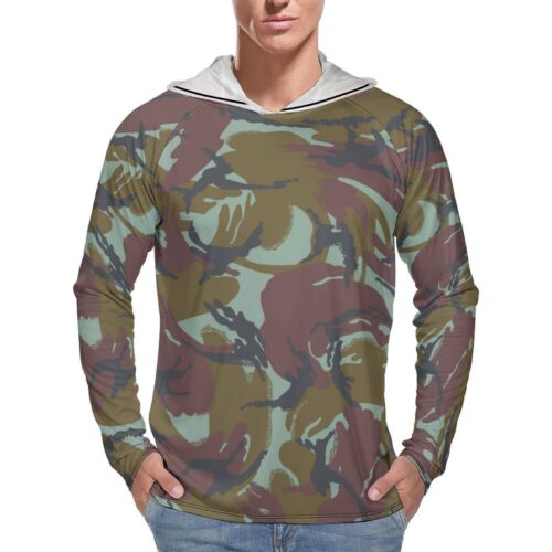 India Kargil War DPM Camouflage Sun Protection Hooded Rashguard T-Shirt