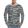 Indonesian KOGABDIKPARA Tiger Stripe Camouflage Sun Protection Hooded Rashguard T-Shirt