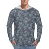 Hungary Fenox Blue Camouflage Sun Protection Hooded Rashguard T-Shirt