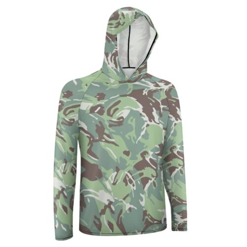 Alternative view of Bulgarian Rain DPM Sun Protection Hooded Rashguard T-Shirt