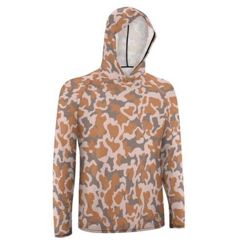 Alternative view of Iranian Iran-Iraq War Panther v5 Camouflage Sun Protection Hooded Rashguard T-Shirt