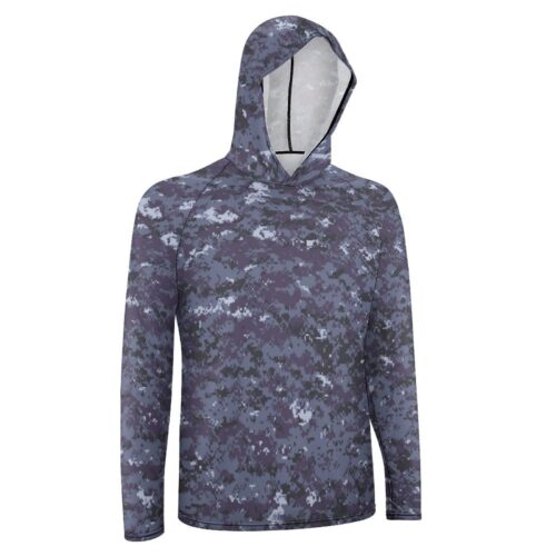 Alternative view of Japan JMSDF pixelated v2 Camouflage Sun Protection Hooded Rashguard T-Shirt