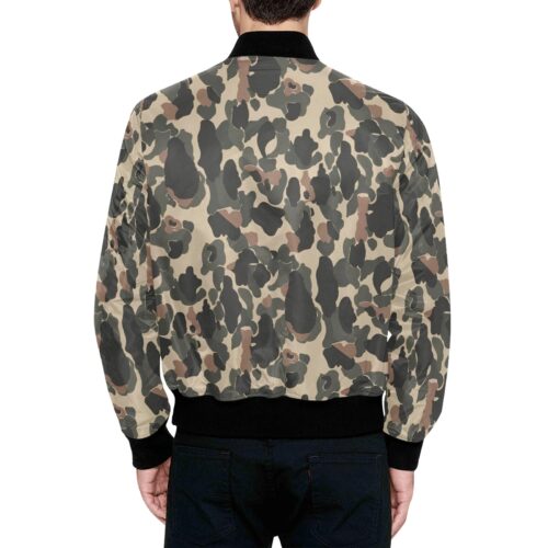 Alternative view of Argentine Marines Mimetizado Comandos Anfibios 02 Camouflage Quilted Bomber Jacket .