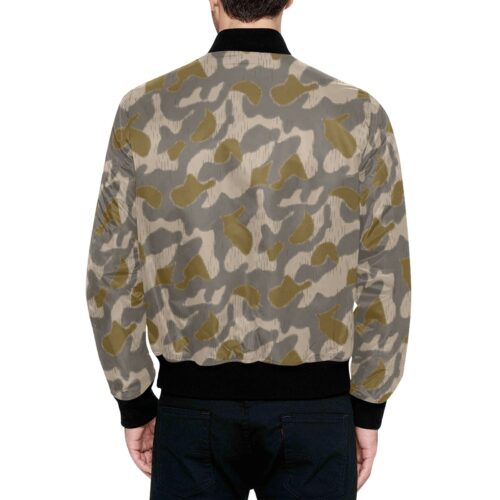 Alternative view of Austrian Sumpfmuster Early Camouflage Quilted Bomber Jacket .