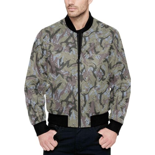 Iranian Navy Marines v4 Camouflage Quilted Bomber Jacket.